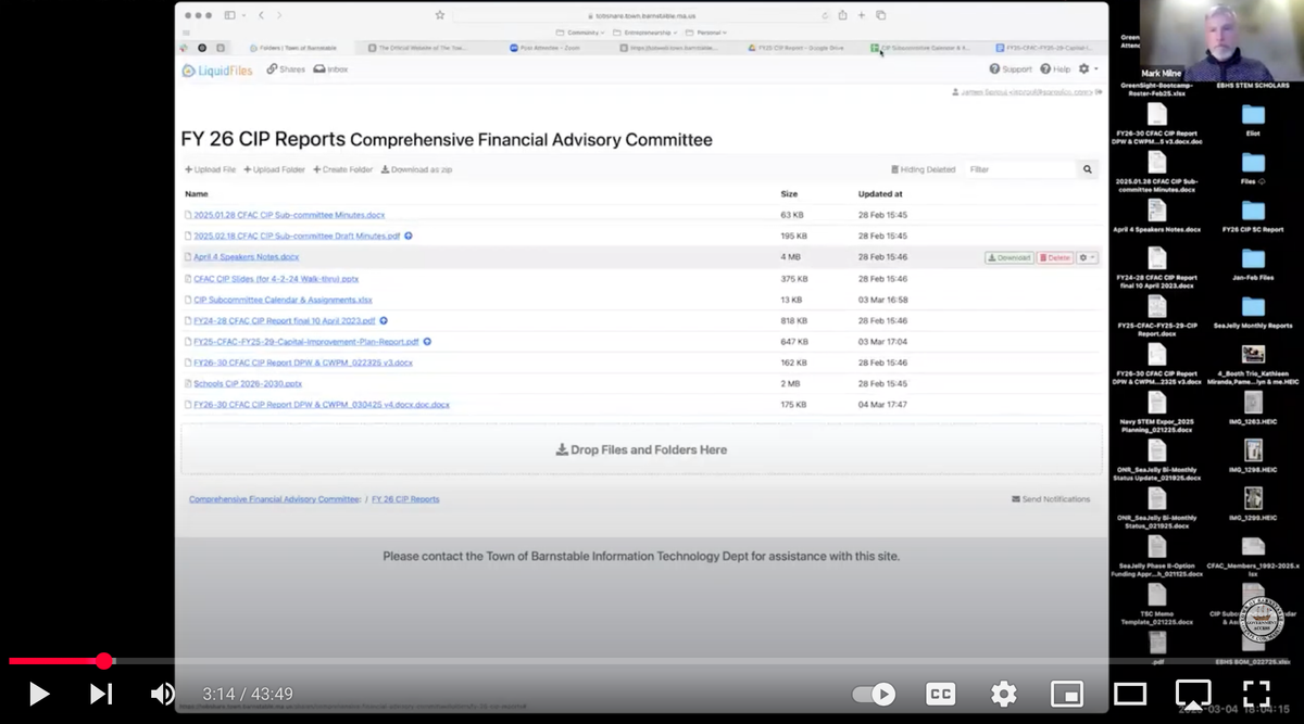 Comprehensive Financial Advisory Committee - Capital Improvement Plan Subcommittee | March 4, 2025